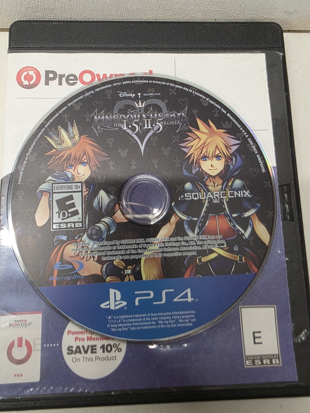 Kingdom Hearts HD 1.5 + 2.5 ReMIX PS4 PlayStation 4 Tested Working 2017